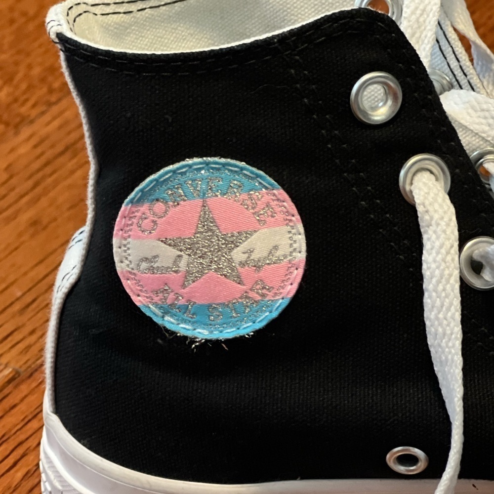 COPY - COPY - Custom Converse Pride LGBTQIA+ Platform Sneaker Sz M3/W5 - Chuck … - Picture 4 of 5